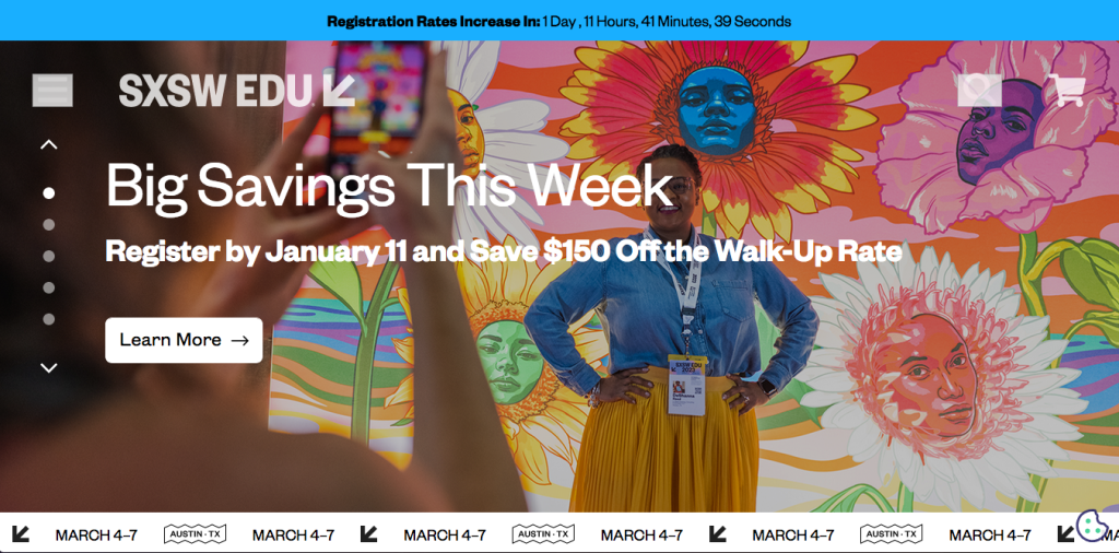 event registration landing page design inspiration