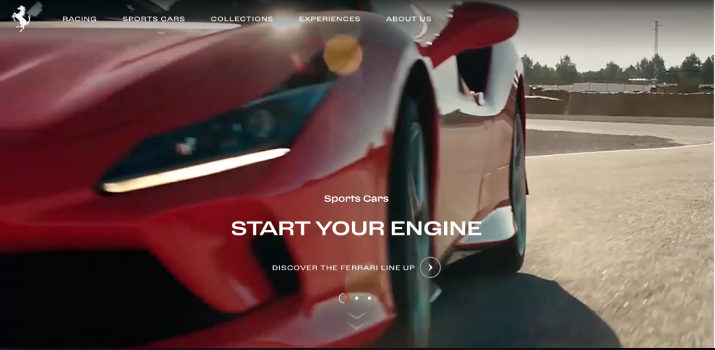 video landing page design inspiration