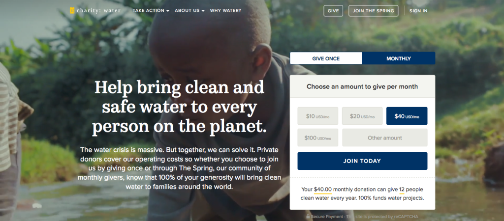 video landing page design inspiration