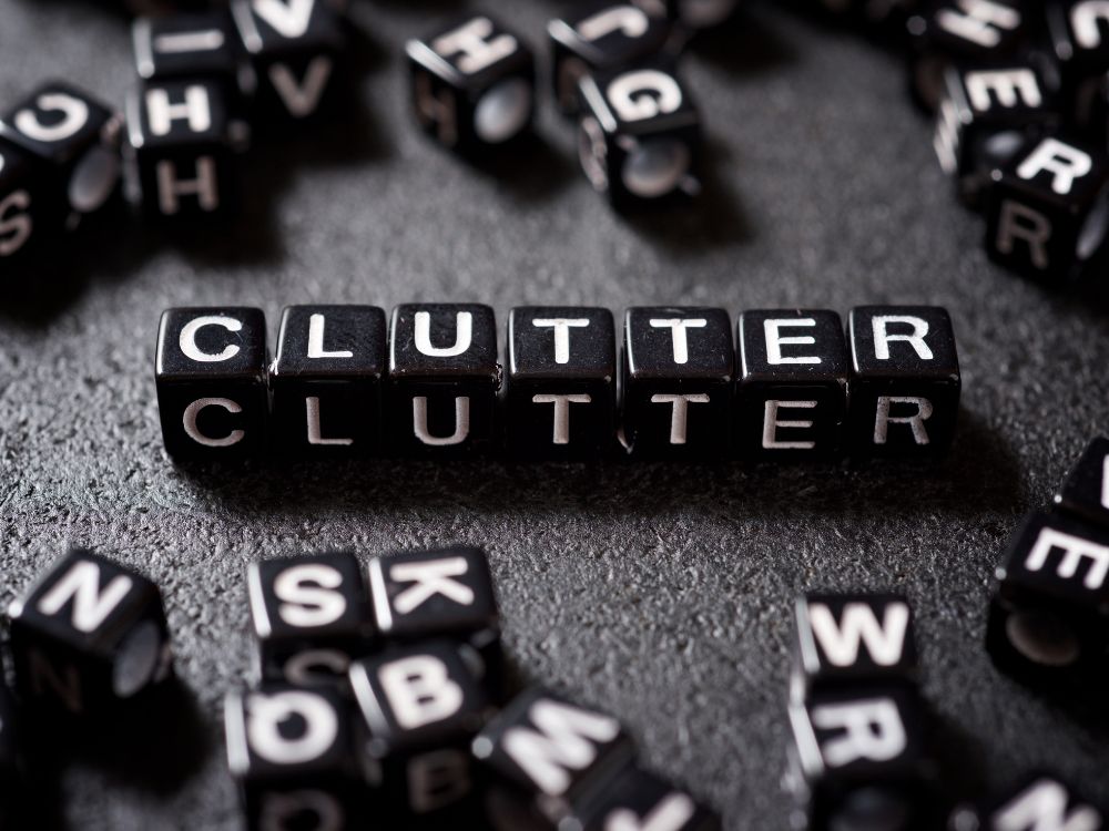 landing page clutter