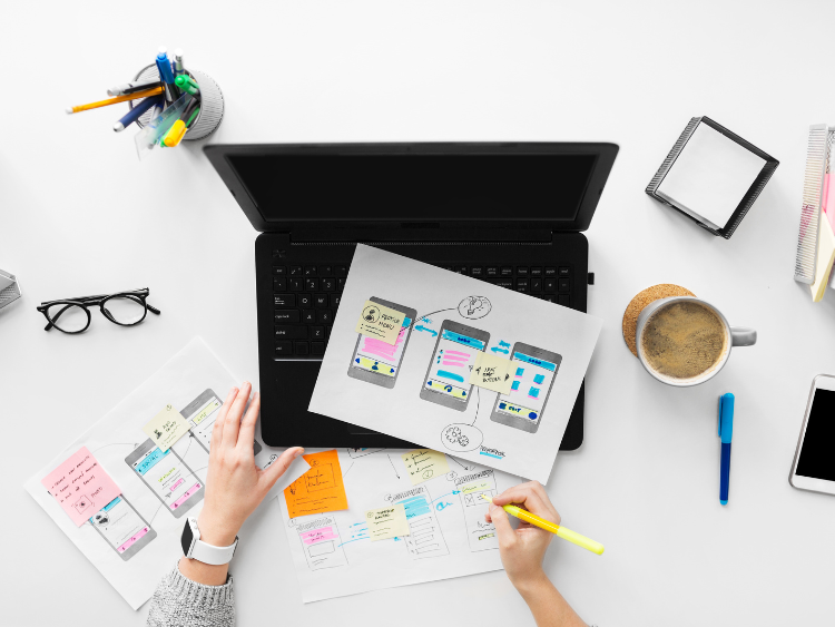 landing page layout and structure