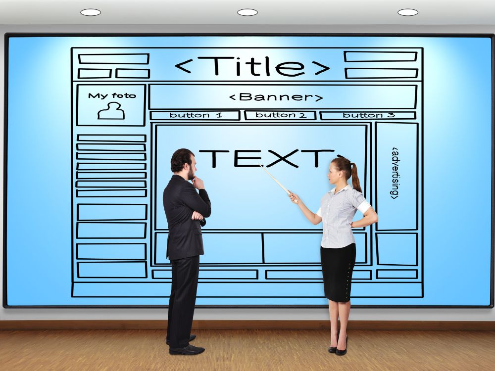 landing page navigation menu