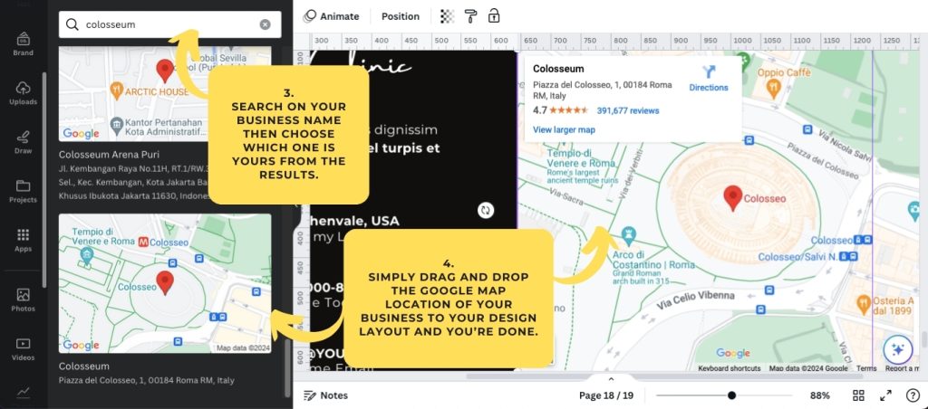 How To Add Google Maps In Your Canva Website? - Kromatic Design Studio